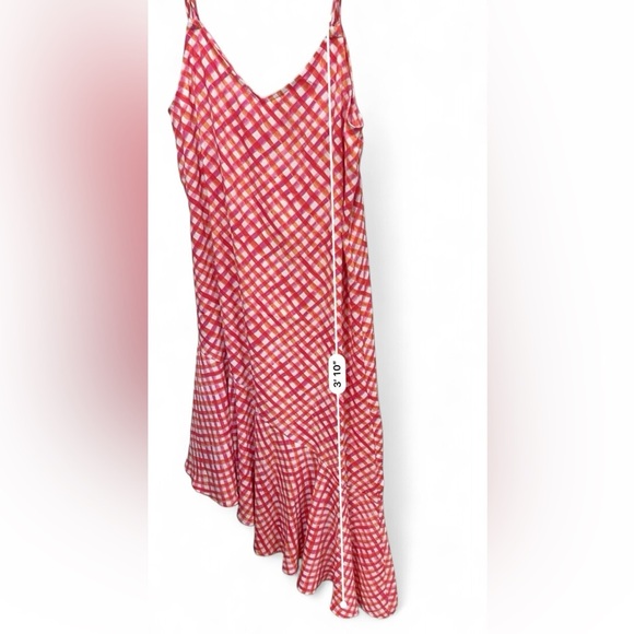 Tommy Bahama Harbour Island Gingham Asymmetrical Ruffle Dress size small - Picture 5 of 11